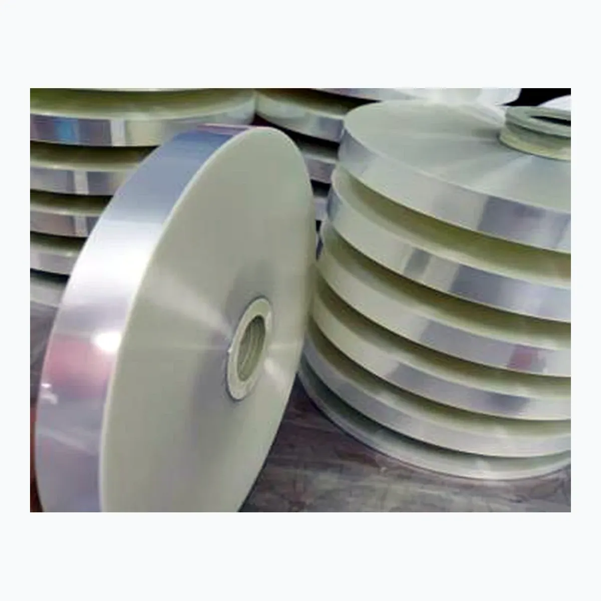 Rolls of aluminium-plastic composite shielding tape for cables