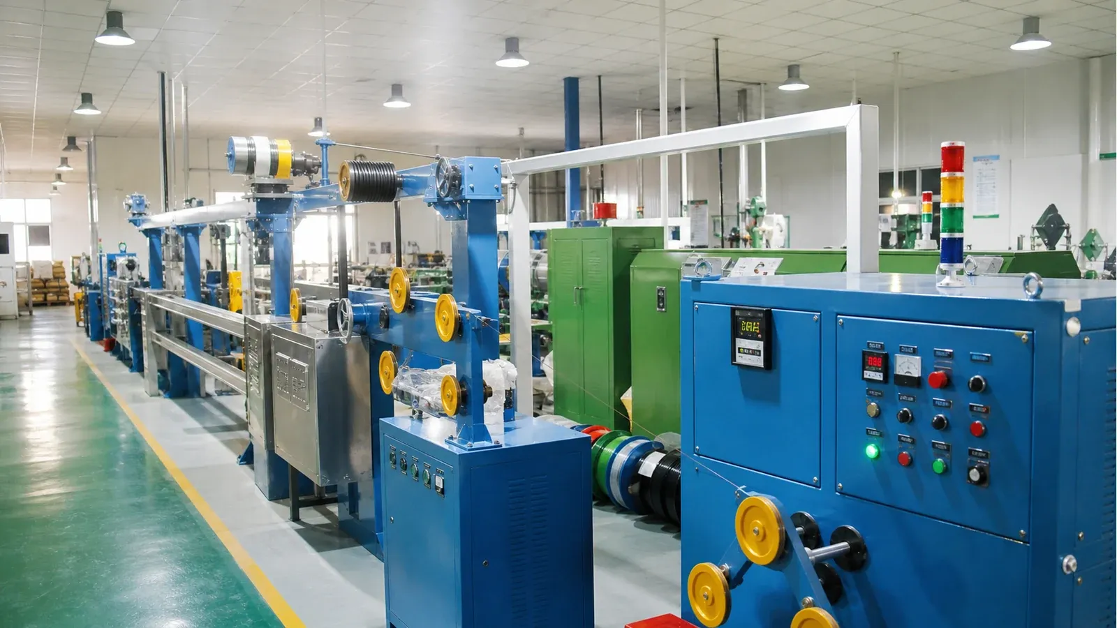 Communication cable foaming extrusion line application